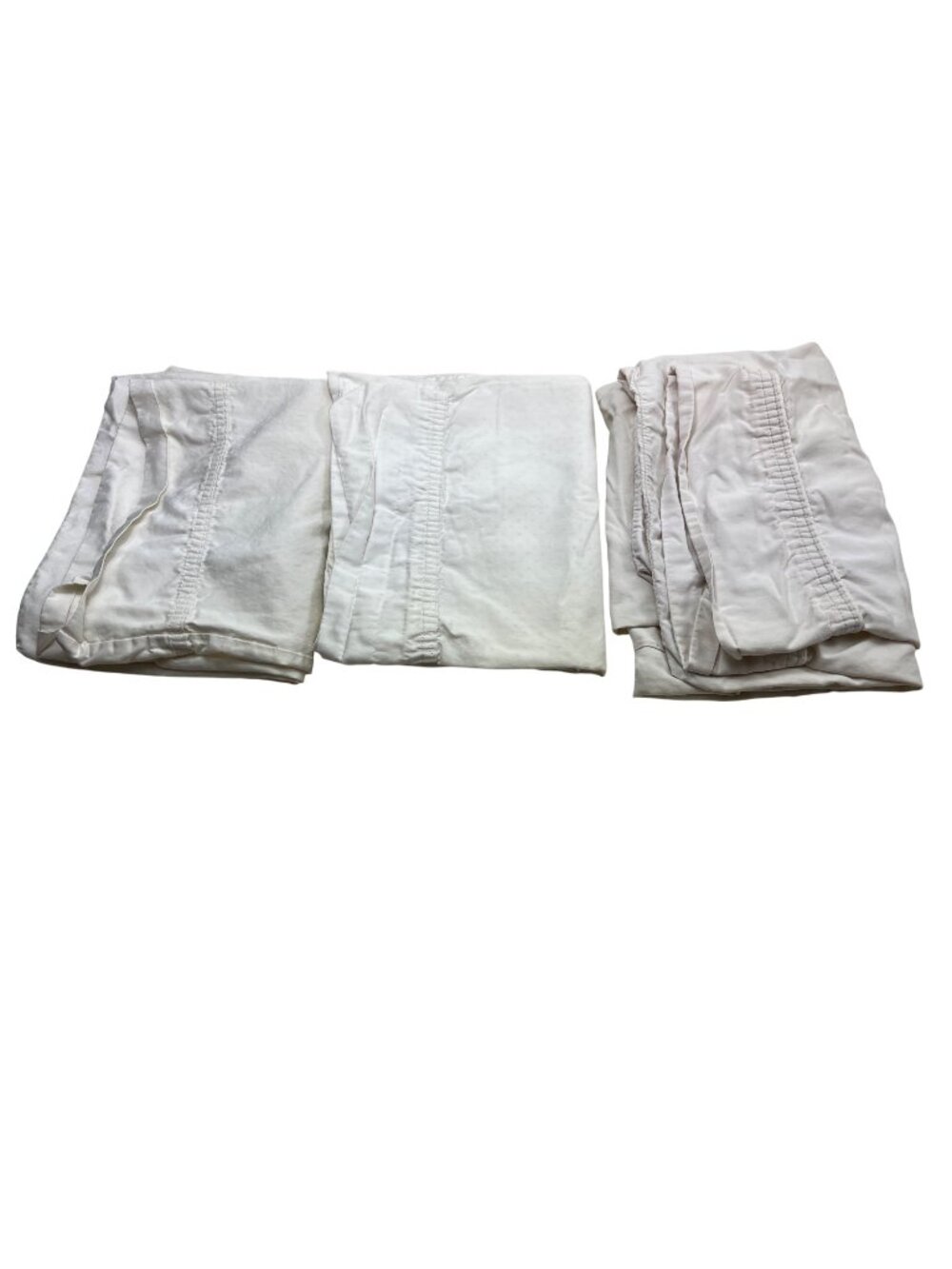 3-Piece White Cotton Pillowcase Set 21"x30 91c
